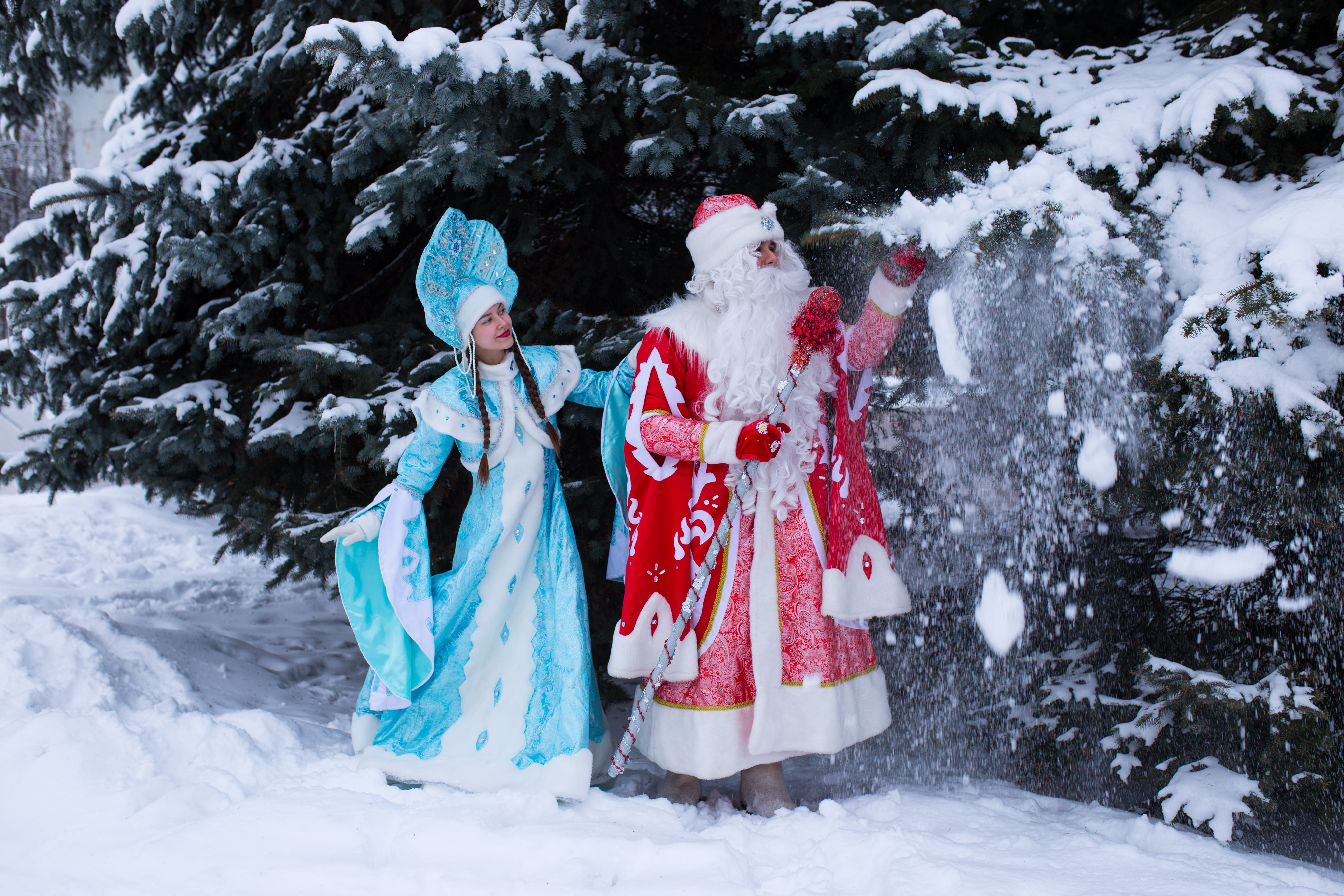Дед мороз и снегурочка фото для детей